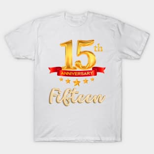 Letter Number 15 fifteen birthday T-Shirt